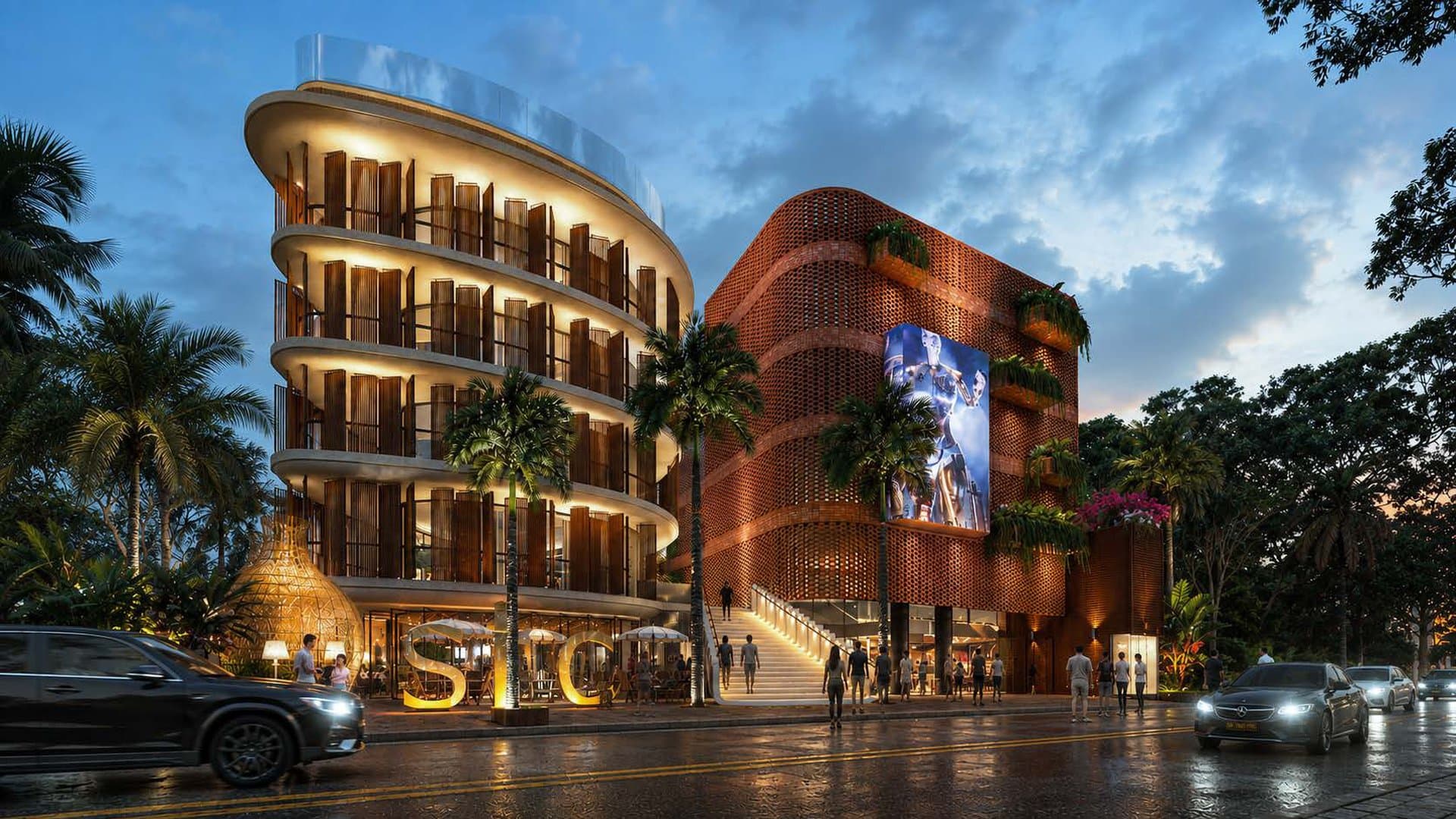 Arrival · The Façade at Dusk · Seminyak's New Landmark